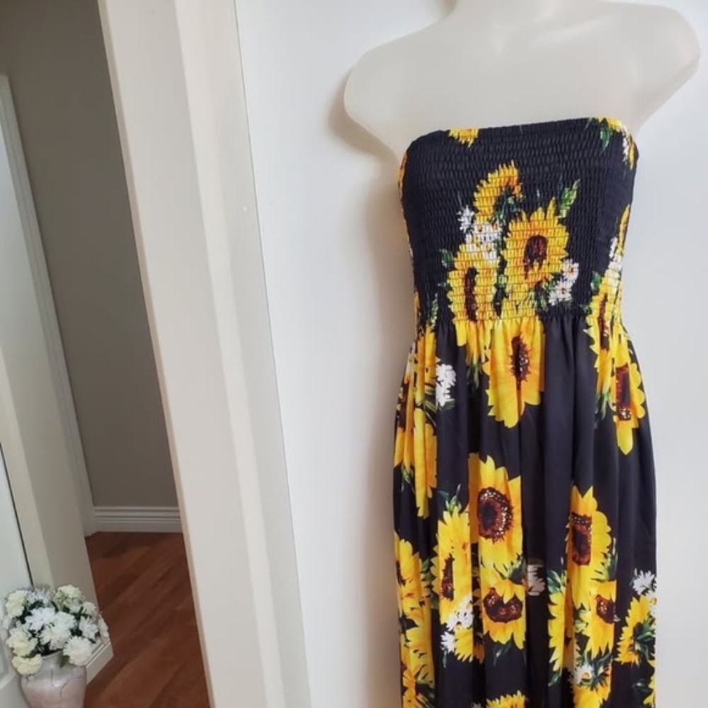 NEW Gorgeous Sunflower Sun Dress size L